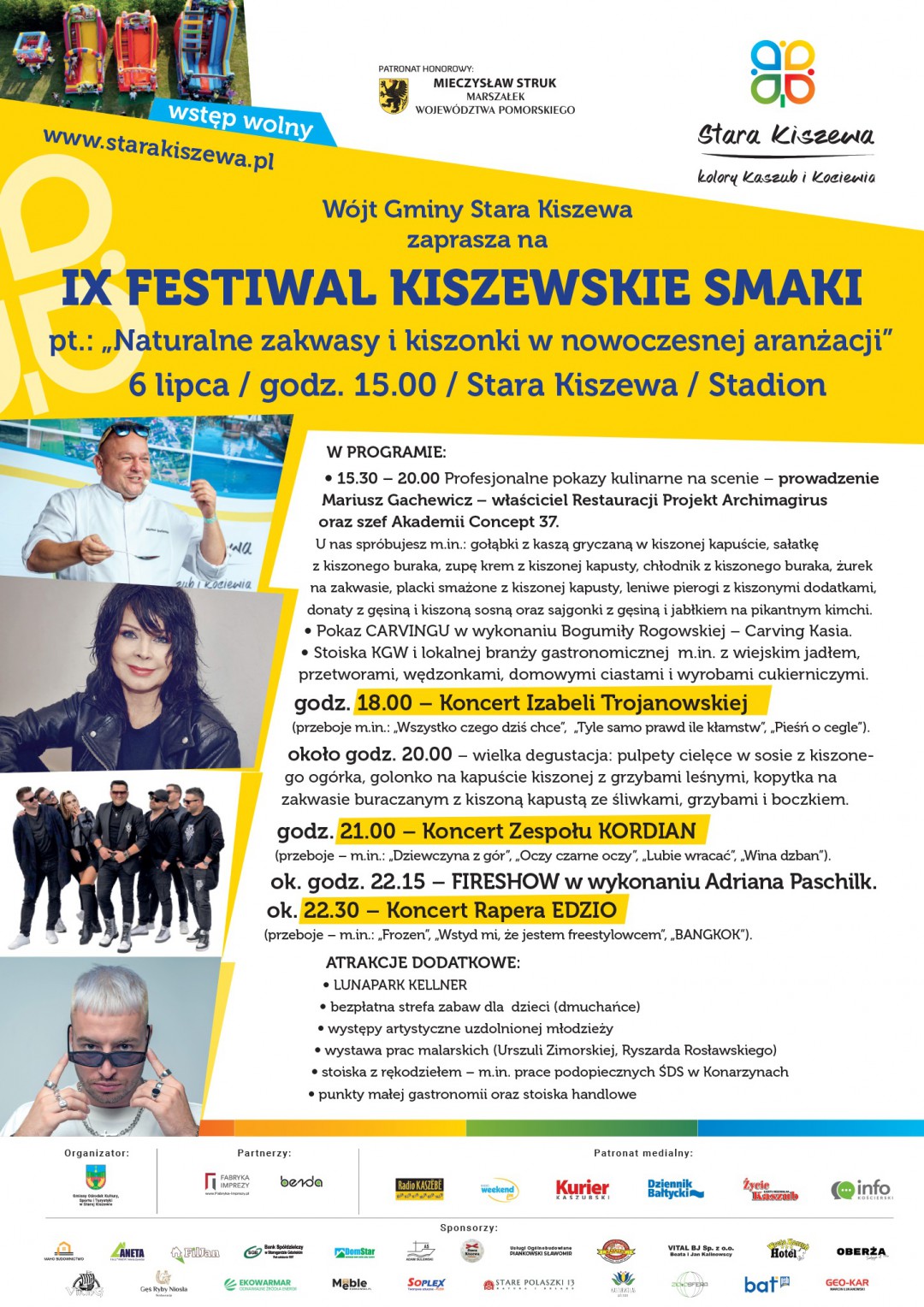 W sobotę (6.07.) w Starej Kiszewie IX Festiwal Kiszewskie Smaki