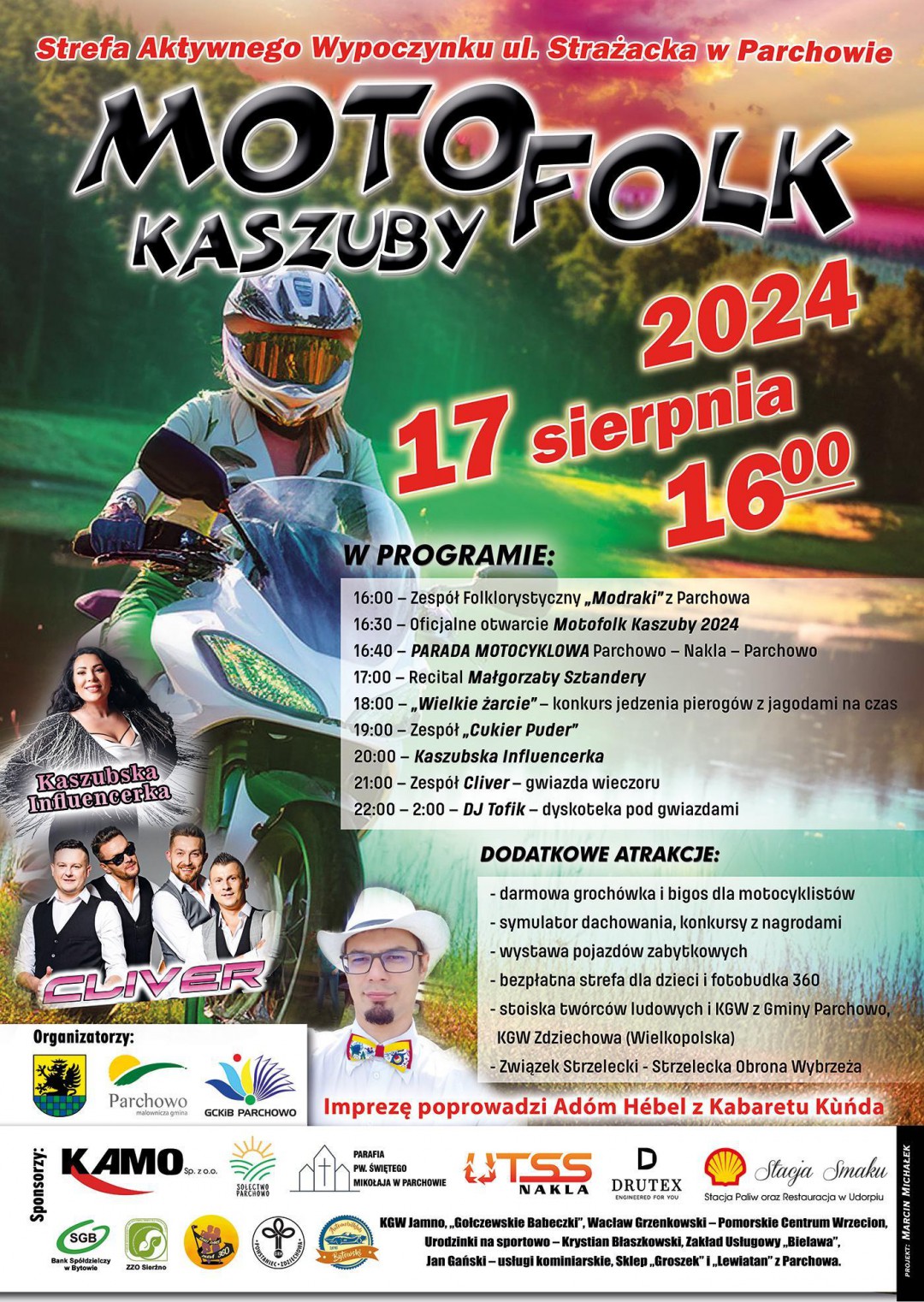 W ten weekend (17.08) w Parchowie odbędzie się kolejna edycja zlotu motocyklowego "Motofolk Kaszuby 2024" (ROZMOWA)