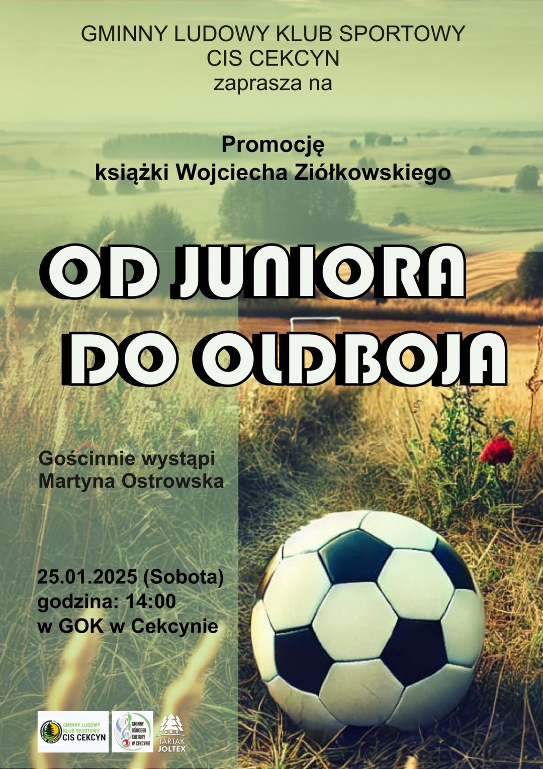 Były zawodnik wspomina. W Cekcynie odbędzie się promocja książki, którą napisał dawny piłkarz miejscowego klubu