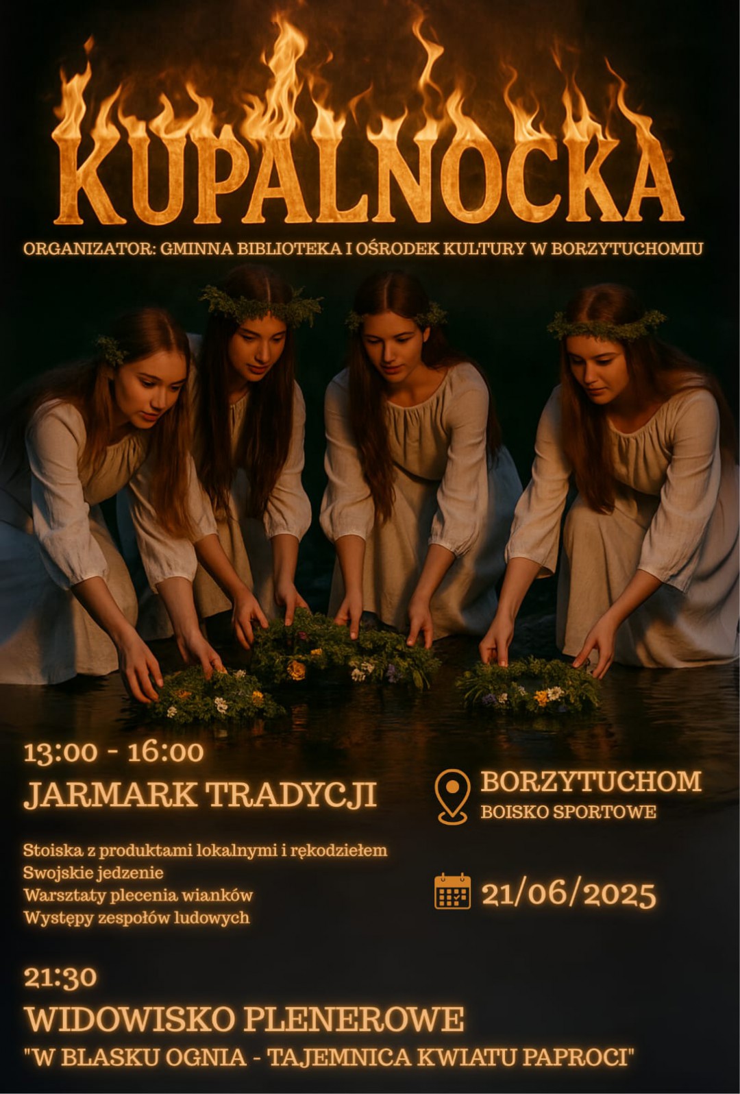 W Borzytuchomiu odbędą się dziś (21.06) pierwsze obchody Nocy Świętojańskiej
