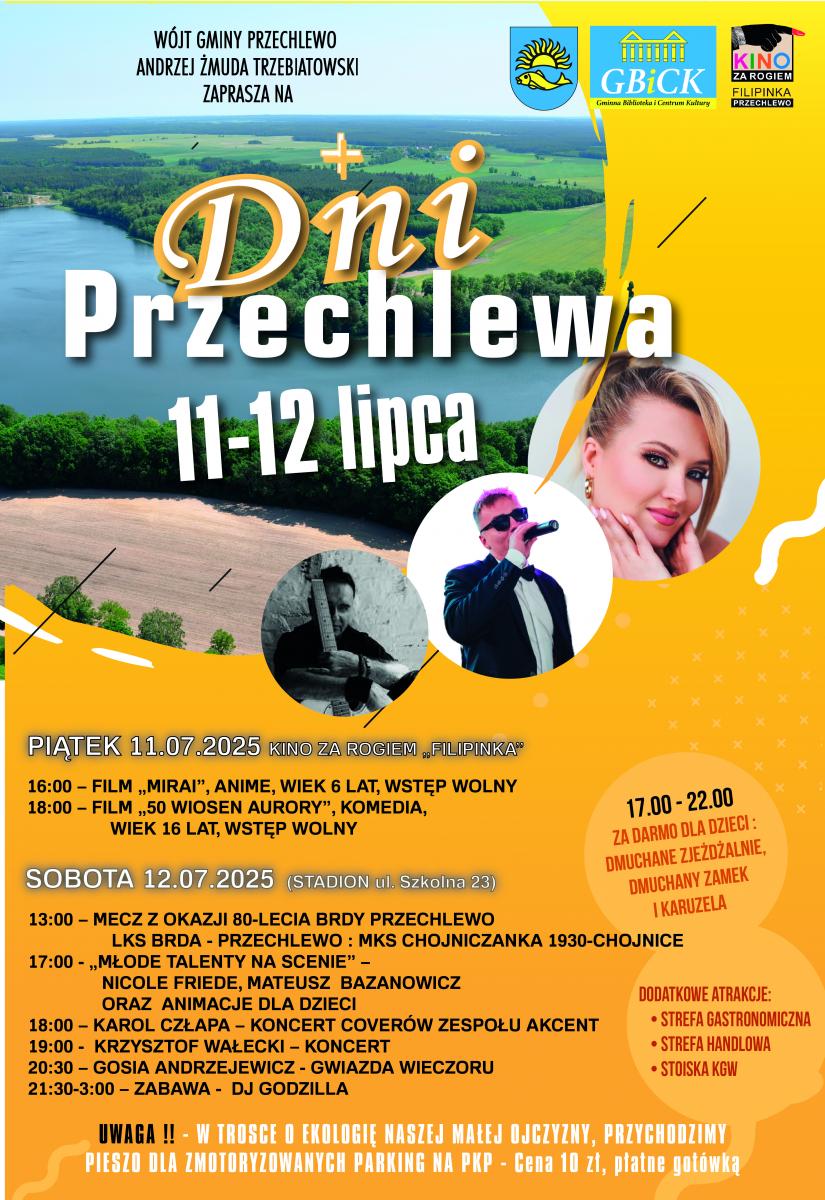 Jutro (11.07) rozpoczynają się Dni Przechlewa. W sobotę muzyczną gwiazdą będzie Gosia Andrzejewicz