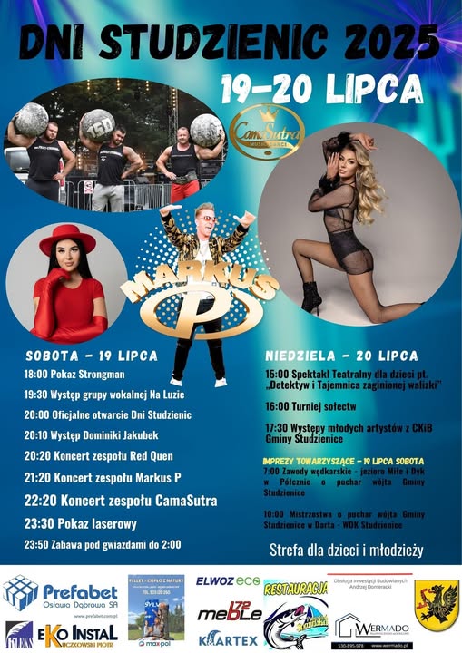W ten weekend (19-20.07) Dni Studzienic. Będą pokazy strongmanów, turniej sołectw i koncerty