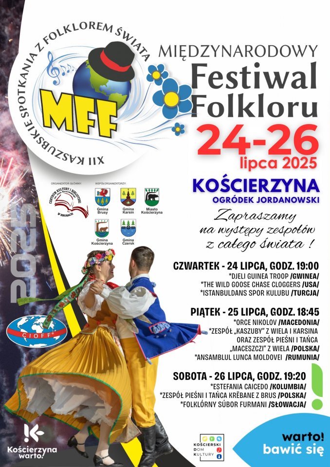 W regionie rusza Międzynarodowy Festiwal Folkloru. Pierwszego dnia zespoły Kaszubskie i światowe zaprezentują się w Wielu (ROZMOWA)