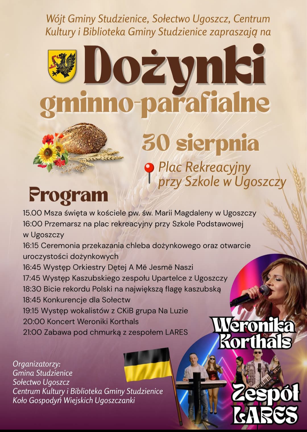 Sołectwo Ugoszcz będzie w sobotę (30.08) biło rekord Polski na największą flagę kaszubską (FOTO)