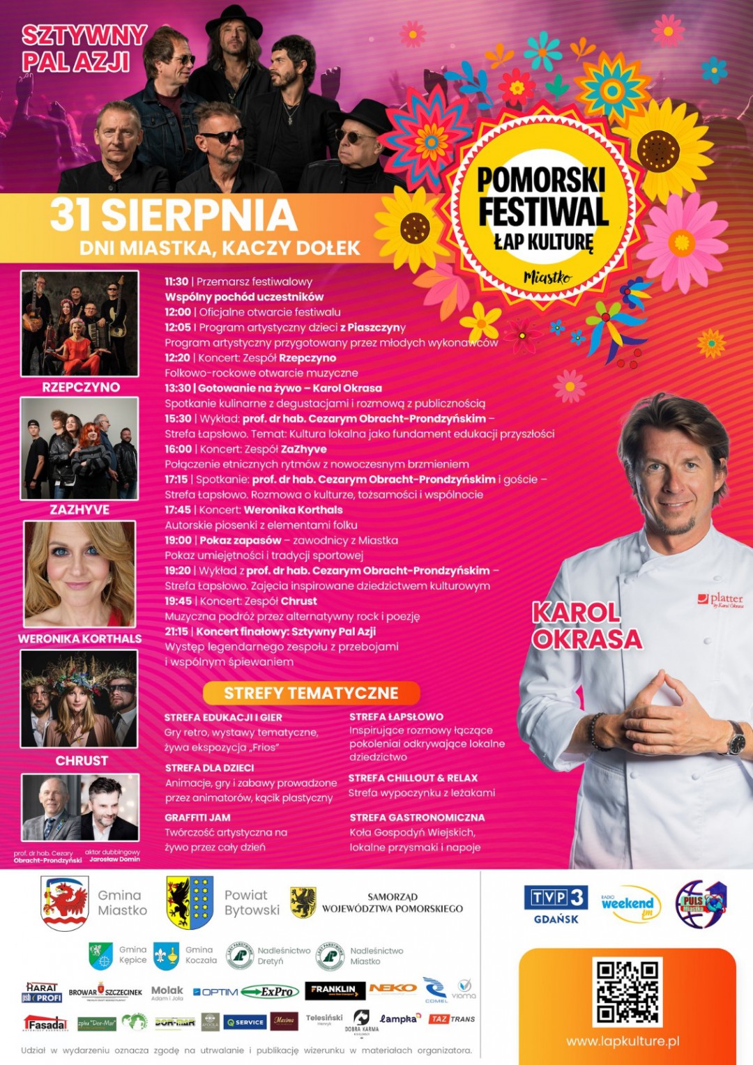 W niedzielę (31.08) Festiwal Łap Kulturę w ramach tegorocznych Dni Miastka. Będzie kulturalnie i kulinarnie