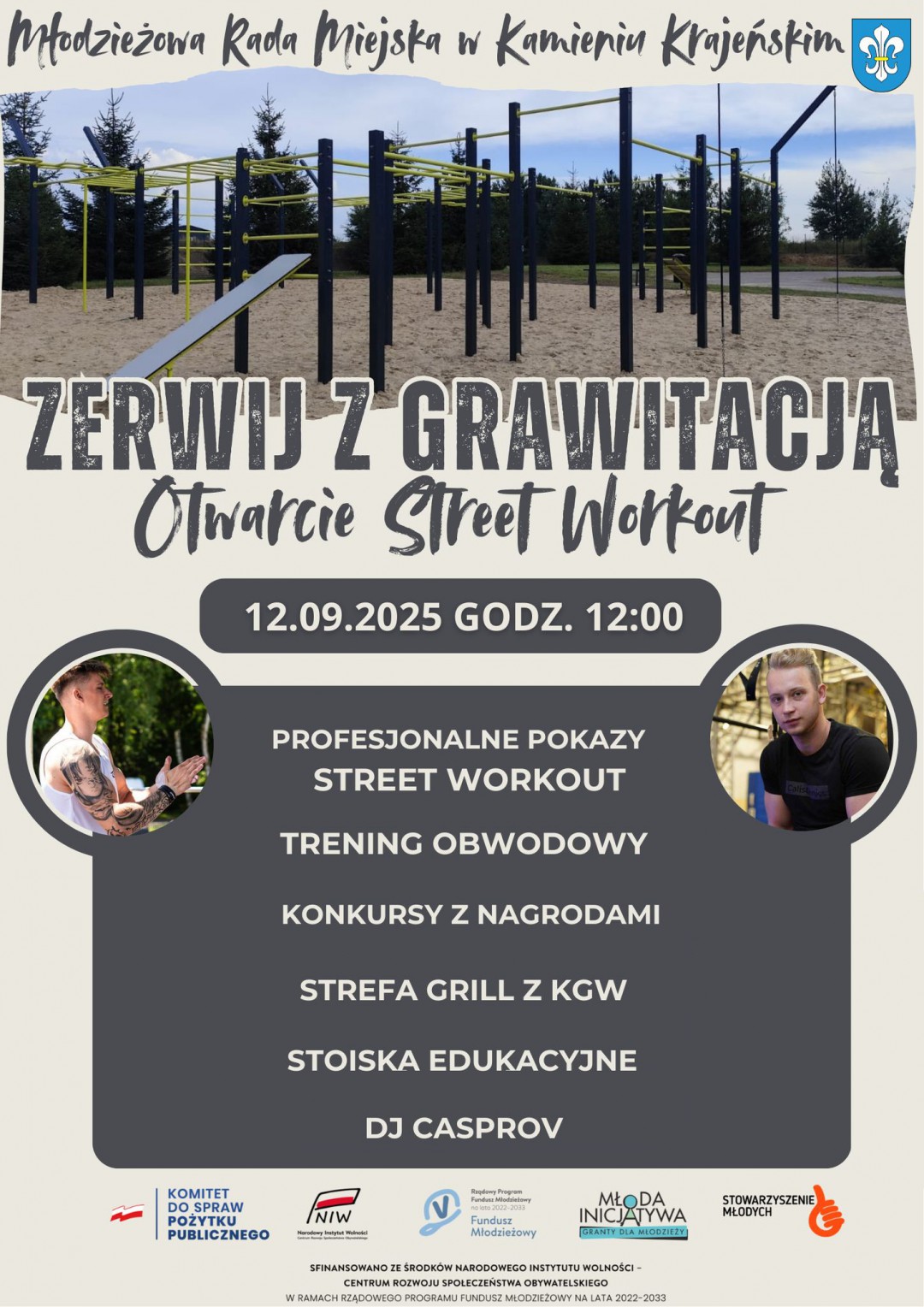 W Kamieniu Krajeńskim dziś (12.09) oficjalne otwarcie strefy Street Workout