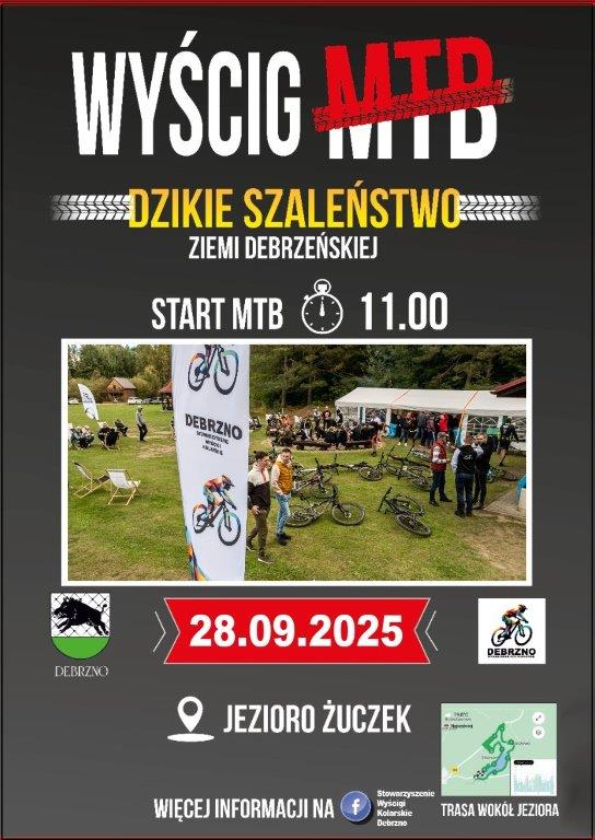 Dzikie Szaleństwo Ziemi Debrzeńskiej po raz ósmy. Dzisiaj (28.09) odbędzie się wyścig kolarski w okolicach Debrzna
