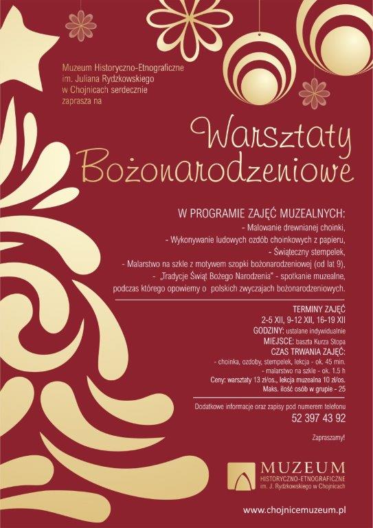 Przedsmak świąt w chojnickim muzeum. Można zapisywać się na bożonarodzeniowe warszaty