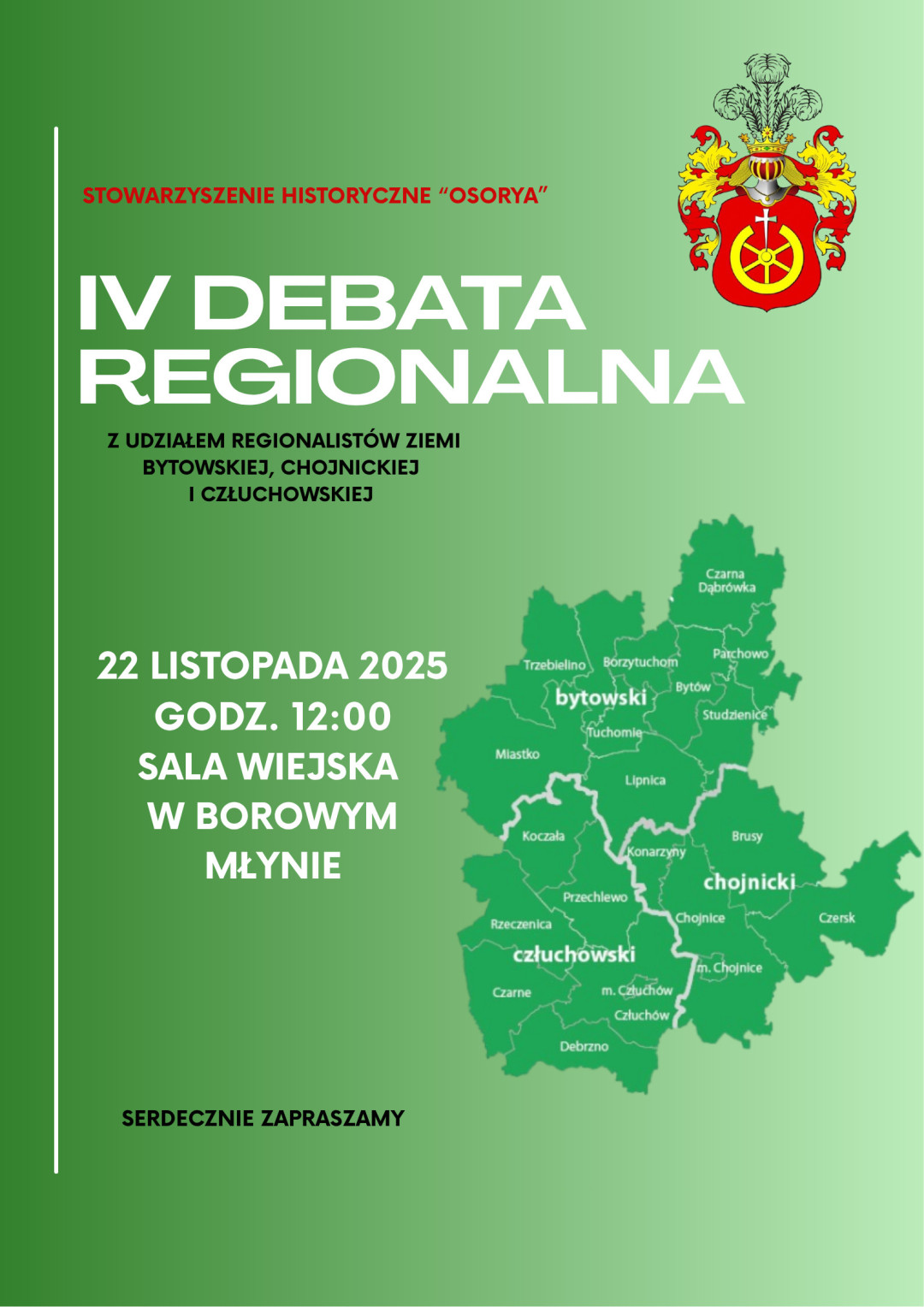 Jutro (22.11) czwarta debata z udziałem regionalistów z trzech powiatów. Tym razem spotkanie odbędzie się w Borowym Młynie
