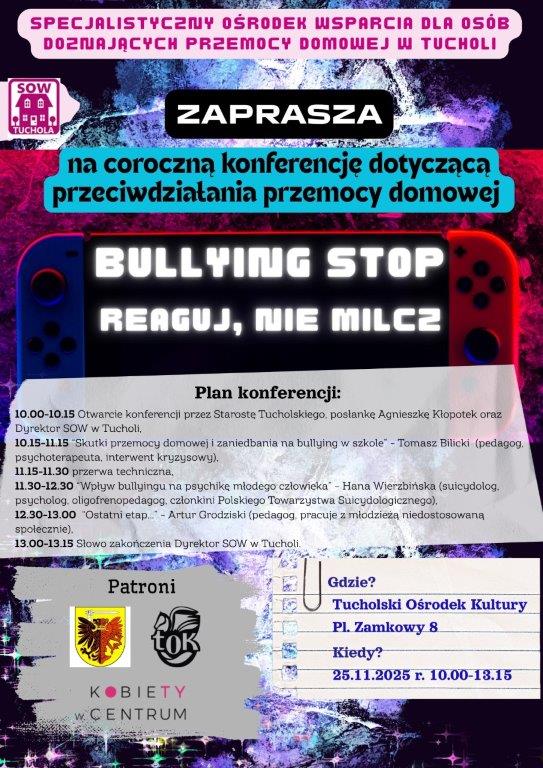 We wtorek odbędzie się konferencja Specjalistycznego Ośrodka Wsparcia dla Osób Doznających Przemocy Domowej w Tucholi