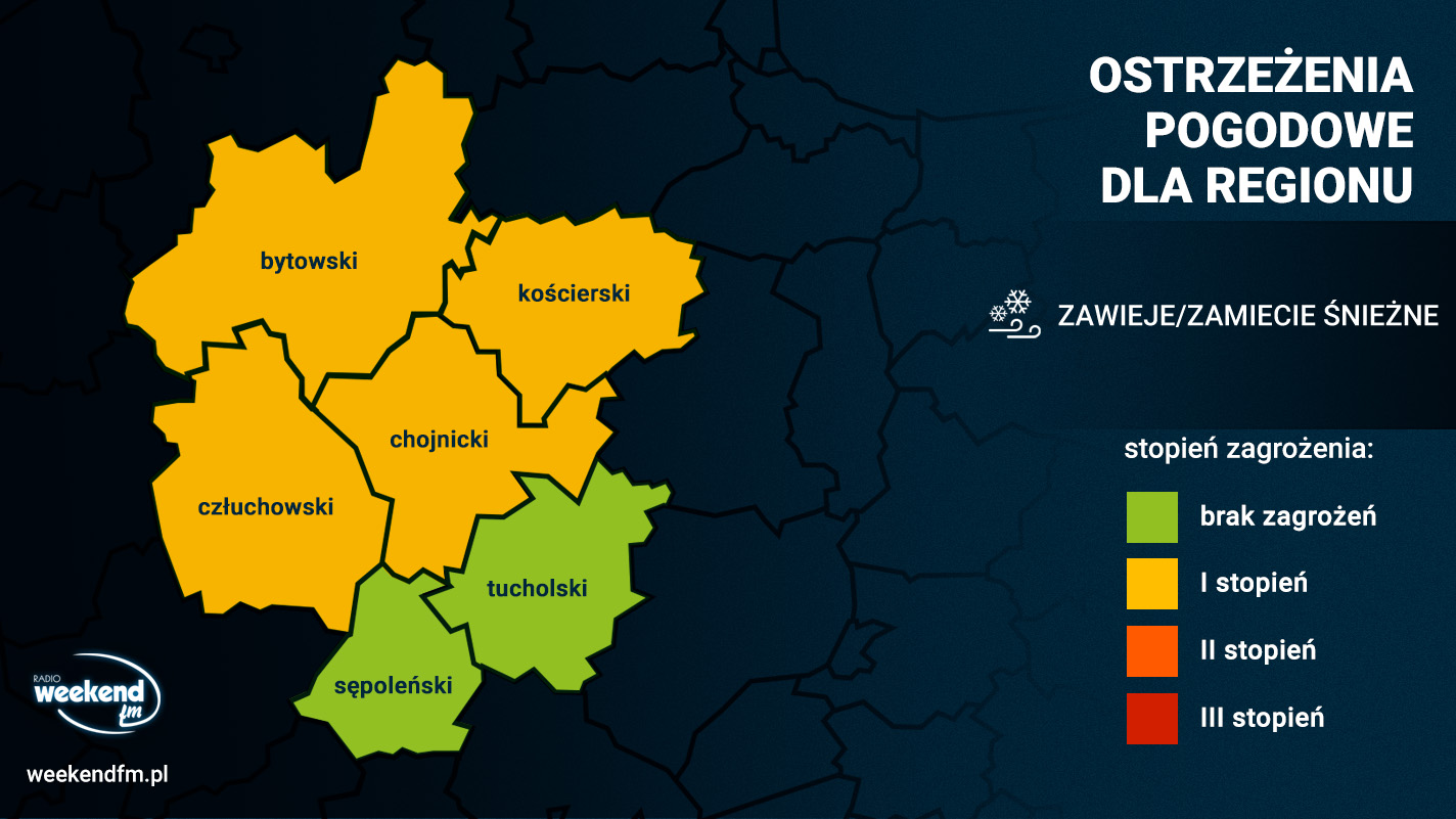 Lokalnie spadnie nawet pół metra śniegu. IMGW wydał pomarańczowe i żółte alerty dla naszego regionu