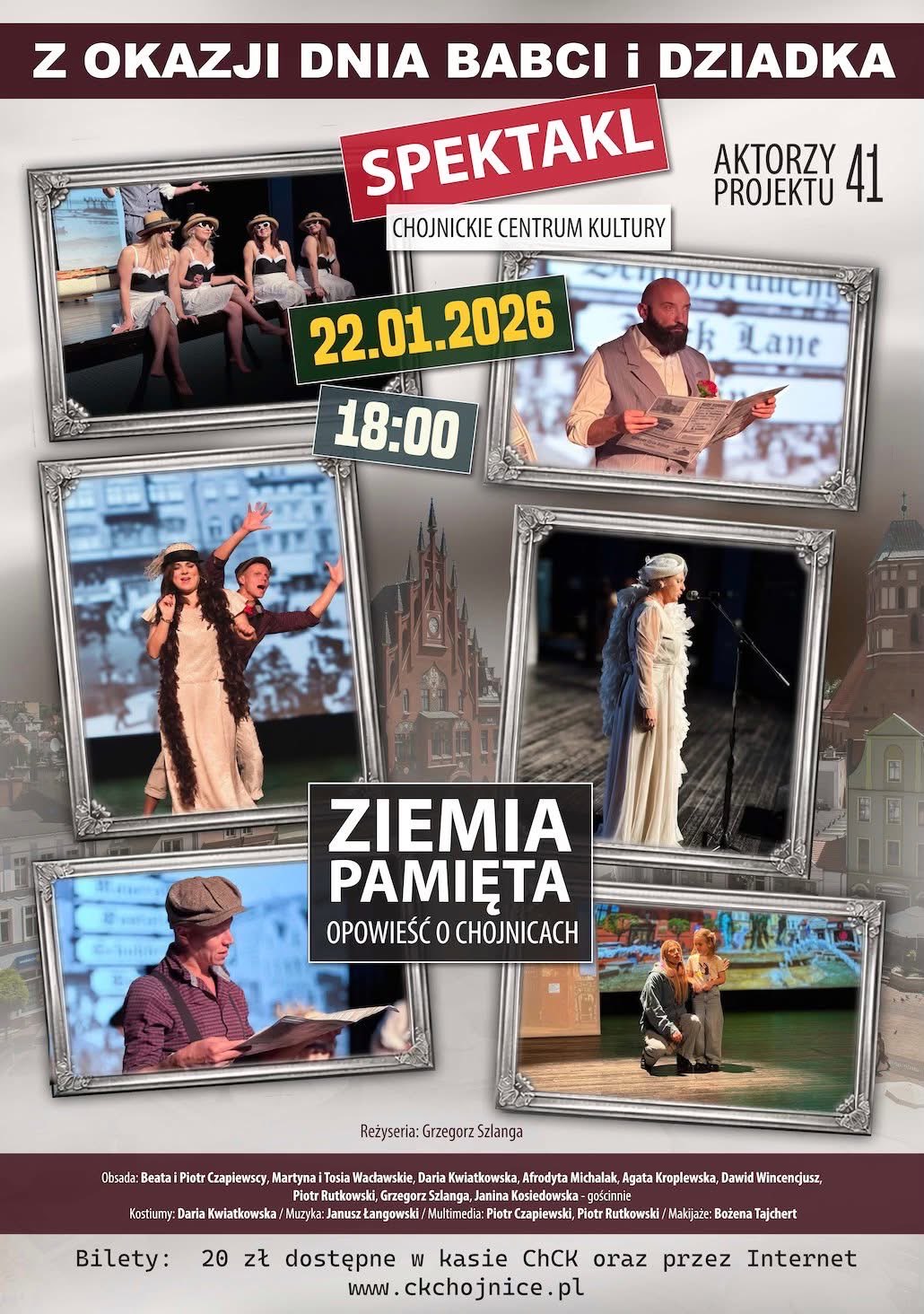 W czwartek (22.01) premiera spektaklu "Ziemia Pamięta. Opowieść o Chojnicach" w wykonaniu Projektu 41 (ROZMOWA)