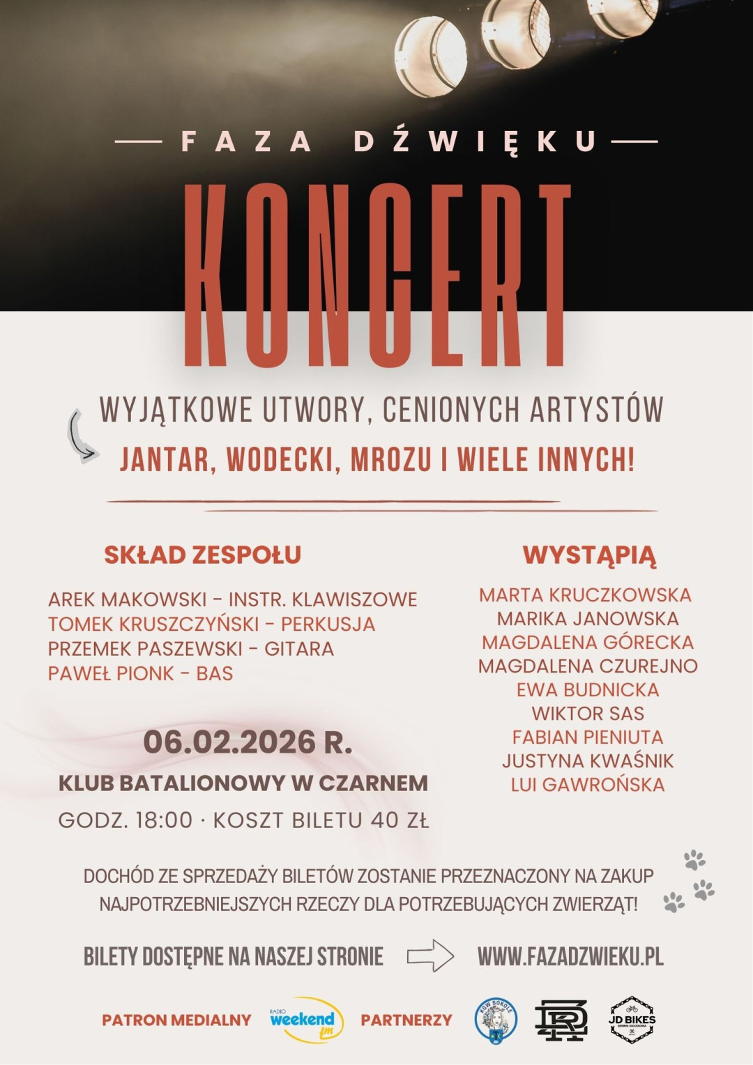 "Chodzi o pomoc i o wartościową muzykę". Na charytatywny koncert FAZA DŹWIĘKU do Czarnego zaprasza Lui Gawrońska