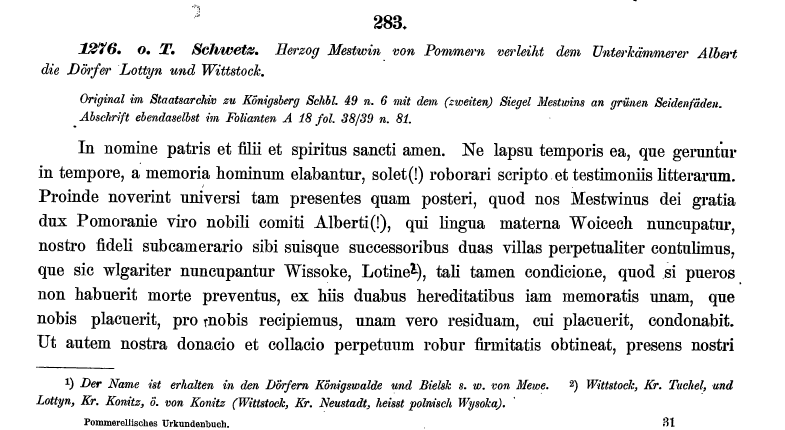 Opowiem Ci historię, odcinek 205. Mała wieś z 750-letnią historią. O Lotyniu w gminie Chojnice i jego układzie przestrzennym