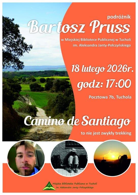 Spotkanie w Miejskiej Bibliotece Publicznej w Tucholi. Dziś (18.02) z podróżnikiem Bartoszem Prussem